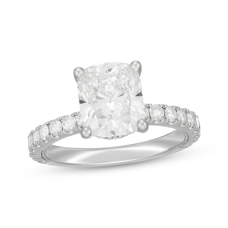 Neil Lane Artistry Cushion-Cut Lab-Created Diamond Engagement Ring 3-5/8 ct tw 14K White Gold