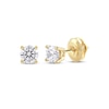 Thumbnail Image 0 of Lab-Created Diamonds by KAY Round-cut Solitaire Stud Earrings 1/2 ct tw 14K Yellow Gold (F/SI2)