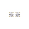 Thumbnail Image 1 of Lab-Created Diamonds by KAY Round-cut Solitaire Stud Earrings 1/2 ct tw 14K Yellow Gold (F/SI2)