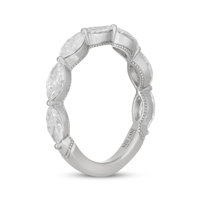 Neil Lane Artistry Marquise-cut Lab-Created Diamond Anniversary Band 1-1/2 ct tw 14K White Gold