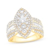 Thumbnail Image 0 of Baguette & Round-Cut Multi-Diamond Center Engagement Ring 2-1/4 ct tw 14K Yellow Gold