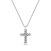 Thumbnail Image 0 of Men's Chain Link Cross Necklace Black Ion-Plated Stainless Steel 24"