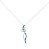 Thumbnail Image 0 of Previously Owned Blue Diamond Necklace 1/3 ct tw Round-Cut 10K White Gold