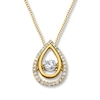 Thumbnail Image 0 of Previously Owned Unstoppable Love Diamond Necklace 1/4 ct tw 10K Yellow Gold 18"
