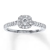 Thumbnail Image 0 of Previously Owned Diamond Engagement Ring 3/8 ct tw Round-cut 10K White Gold