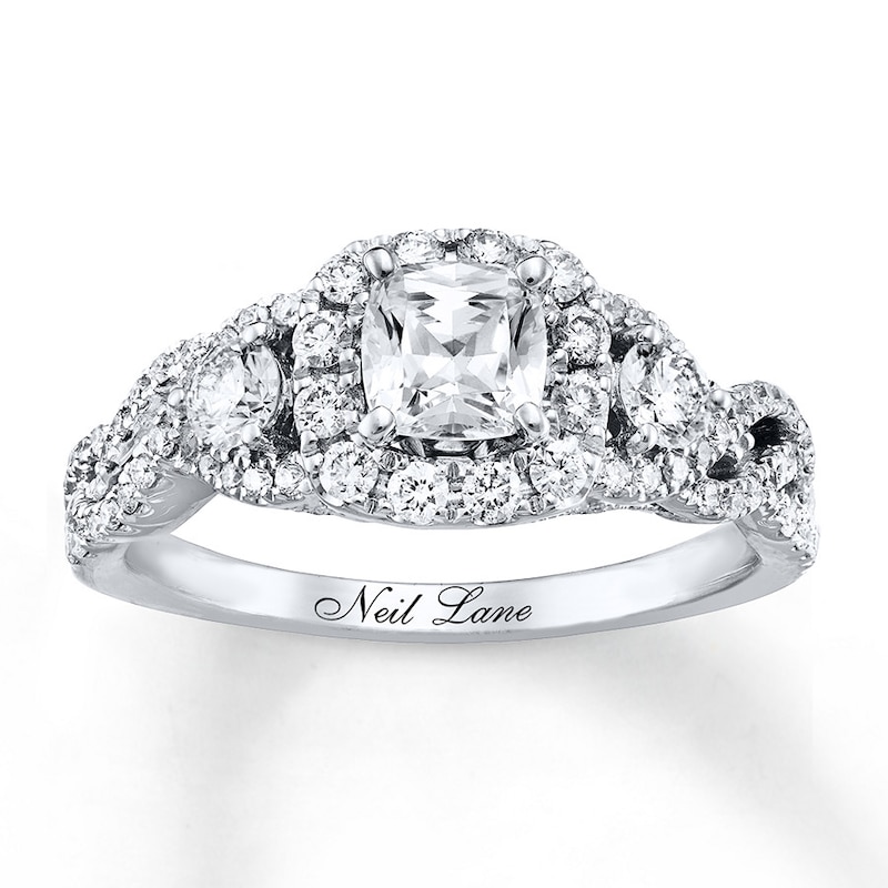 Previously Owned Neil Lane Engagement Ring 1-3/8 ct tw Diamonds 14K White Gold