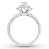 Thumbnail Image 1 of Previously Owned Neil Lane Diamond Engagement Ring 1-3/4 ct tw Oval & Round-cut 14K White Gold