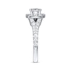 Thumbnail Image 1 of Previously Owned Neil Lane Engagement Ring 2-1/6 ct tw Cushion & Round-cut Diamonds 14K White Gold - Size 4