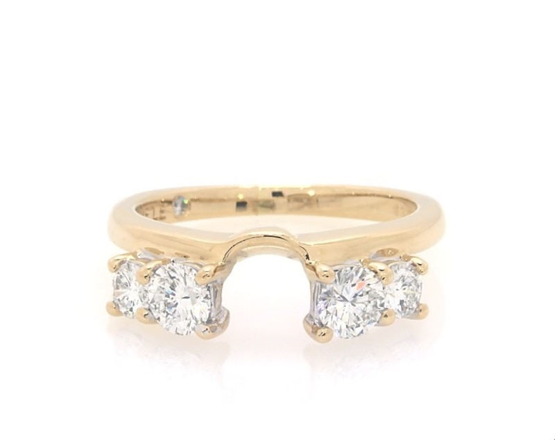 Previously Owned THE LEO Diamond Enhancer Ring 3/4 Carat tw Round-cut 14K Yellow Gold