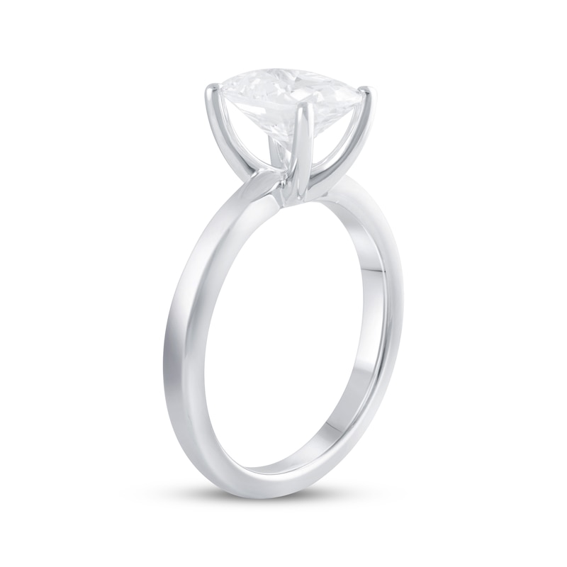 Lab-Created Diamonds by KAY Oval-Cut Solitaire Engagement Ring 2 ct tw 14K White Gold (F/SI2)