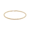 Thumbnail Image 0 of Solid Glitter Rope Chain Bracelet 3mm 14K Yellow Gold 7.5"