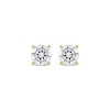 Thumbnail Image 1 of Lab-Created Diamonds by KAY Round-Cut Solitaire Stud Earrings 1 ct tw 14K Yellow Gold (F/SI2)