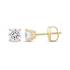 Thumbnail Image 2 of Lab-Created Diamonds by KAY Round-Cut Solitaire Stud Earrings 1 ct tw 14K Yellow Gold (F/SI2)