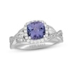Thumbnail Image 0 of Neil Lane Tanzanite & Diamond Engagement Ring 5/8 ct tw Pear & Round-cut 14K White Gold