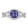 Thumbnail Image 2 of Neil Lane Tanzanite & Diamond Engagement Ring 5/8 ct tw Pear & Round-cut 14K White Gold