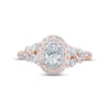 Thumbnail Image 2 of Monique Lhuillier Bliss Diamond Engagement Ring 1-1/4 ct tw Oval, Round & Marquise-cut 18K Two-Tone Gold