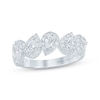 Thumbnail Image 0 of Monique Lhuillier Bliss Pear-Shaped Lab-Created Diamond Anniversary Ring 1 ct tw 18K White Gold