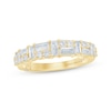Thumbnail Image 0 of Monique Lhuillier Bliss Baguette & Round-Cut Lab-Created Diamond Anniversary Ring 5/8 ct tw 18K Yellow Gold