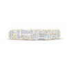 Thumbnail Image 3 of Monique Lhuillier Bliss Baguette & Round-Cut Lab-Created Diamond Anniversary Ring 5/8 ct tw 18K Yellow Gold