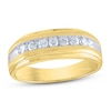 Thumbnail Image 0 of Men's Diamond Wedding Band 1/2 ct tw Round-cut 10K Yellow Gold