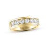 Thumbnail Image 0 of Men's THE LEO Diamond Wedding Band 1-1/2 ct tw Round-cut 14K Yellow Gold