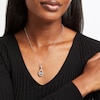 Thumbnail Image 1 of Unstoppable Love Lab-Created Diamond Teardrop Necklace 1-1/2 ct tw 14K White Gold 19”