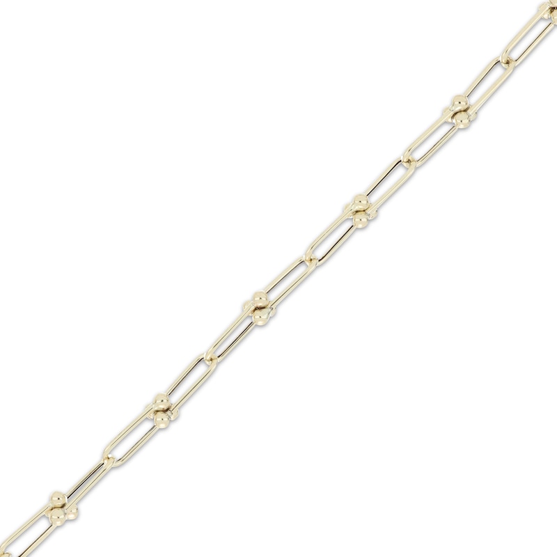 Stirrup Link Necklace 10K Yellow Gold 20"