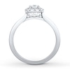 Thumbnail Image 1 of Diamond Bridal Set 3/8 ct tw Round-cut 14K White Gold