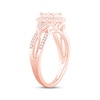 Thumbnail Image 1 of Diamond Engagement Ring 1/2 ct tw Princess & Round-cut 10K Rose Gold