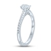 Thumbnail Image 2 of Monique Lhuillier Bliss Diamond Engagement Ring 5/8 ct tw Oval & Round-Cut 18K White Gold