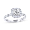 Thumbnail Image 0 of THE LEO Legacy Lab-Created Diamond Princess-Cut Engagement Ring 1-3/8 ct tw 14K White Gold