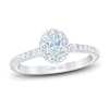 Thumbnail Image 0 of THE LEO First Light Diamond Oval-Cut Engagement Ring 5/8 ct tw 14K White Gold