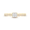 Thumbnail Image 2 of Multi-Diamond Engagement Ring 1/3 ct tw Princess & Round-cut 14K Yellow Gold