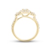 Thumbnail Image 2 of Memories Moments Magic Multi-Diamond Engagement Ring 1 ct tw Baguette & Round-cut 14K Yellow Gold