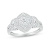 Thumbnail Image 2 of Multi-Diamond Center Bridal Set 1 ct tw Round-cut 10K White Gold