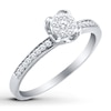 Thumbnail Image 1 of Diamond Promise Ring 1/5 ct tw 10K White Gold
