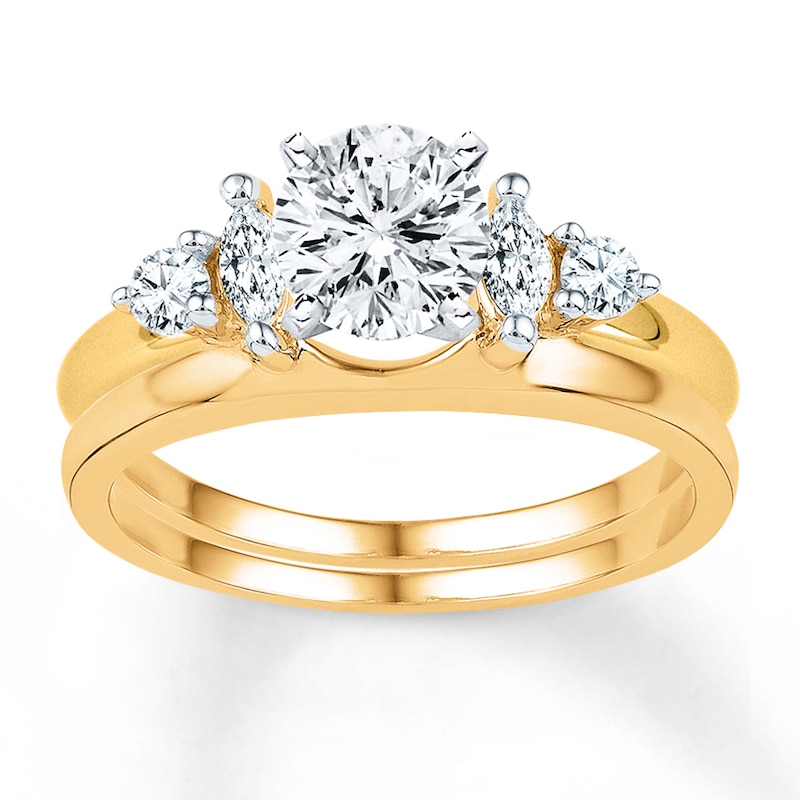 Diamond Enhancer Ring 1/3 Carat tw 10K Yellow Gold