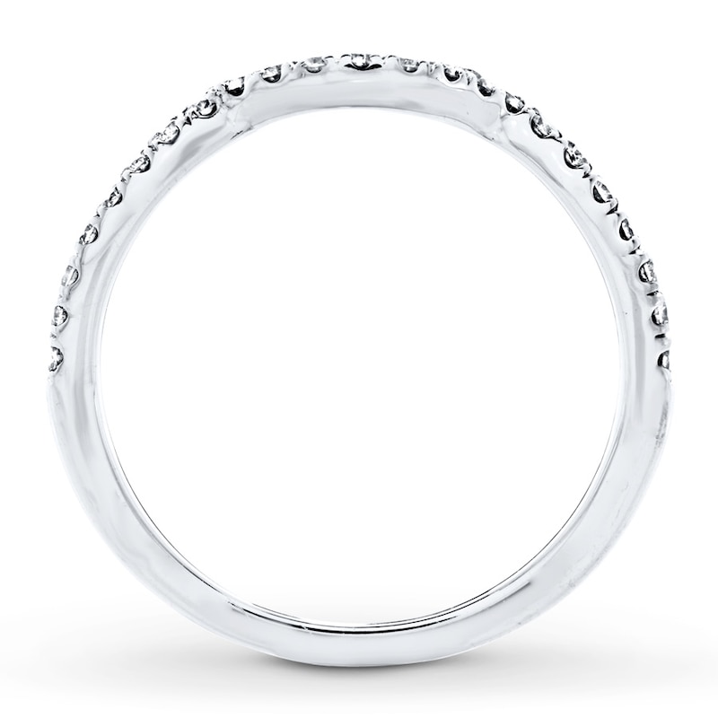 Wedding Ring 1/4 ct tw Diamonds 14K White Gold