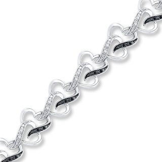 Kay jewelers diamond heart bracelet Clearance
