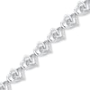 Thumbnail Image 0 of Diamond Heart Bracelet 1/15 ct tw Round-cut Sterling Silver