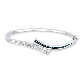 Diamond Bracelet 1 6 Ct Tw Blue White Sterling Silver Kay Diamond Bracelet 1 6 Ct Tw Blue White Sterling Silver Kay