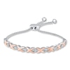 Thumbnail Image 0 of Bolo Bracelet Diamond Accents Sterling Silver & 10K Rose Gold
