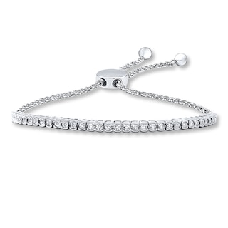 Bolo Bracelet 1 15 Ct Tw Diamonds Sterling Silver Kay Bolo Bracelet 1 15 Ct Tw Diamonds Sterling Silver Kay
