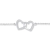 Thumbnail Image 0 of Heart Anklet 1/10 ct tw Diamonds Sterling Silver 9"