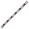 Thumbnail Image 1 of Men's Diamond Bracelet Stainless Steel & Black Carbon Fiber 8.5"