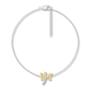 Thumbnail Image 0 of Dragonfly Anklet with Diamonds Sterling Silver & 10K Yellow Gold 10"