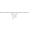 Thumbnail Image 1 of Diamond Dragonfly Anklet Sterling Silver & 10K Rose Gold 9"