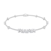Thumbnail Image 0 of Diamond "Mama" Bracelet 1/4 ct tw Round-cut Sterling Silver 7"