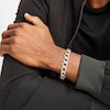 Thumbnail Image 2 of Men's Diamond Angled Curb Bracelet 10K Yellow Gold 8.5"