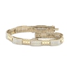 Thumbnail Image 0 of Men's Link Bracelet 3 ct tw Baguette & Round-cut 10K Yellow Gold 8.5"